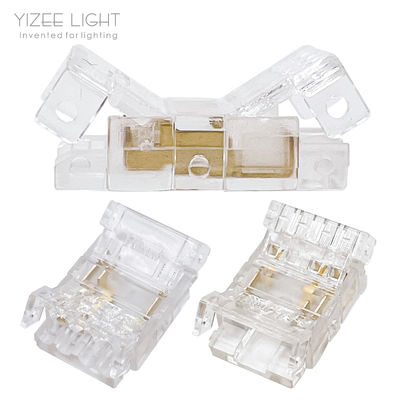 3 Pin 10mm Transparent SMD LED Strip Connectors PCB To Wire Quick Connection
