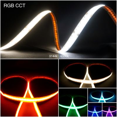 12mm RGB CCT COB LED Strip DC 24V RGB LED Strip Dot Free RGBWW Light Tape