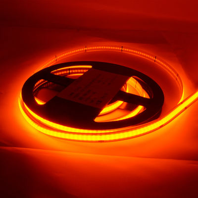 DC24V COB LED Strip Light COB LED Strip Lights 8mm Width Amber Color LED Strip