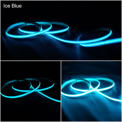 8mm Width Ice Blue COB LED Strip DC24V Dot Free 10W/m Dot Free LED Strip