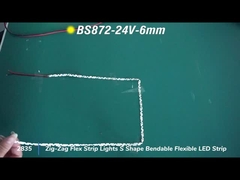 12V 24V 6mm 8mm 2835 Zig-Zag Flex Streifenleuchten S-Form Biegbare Flexible LED Streifen